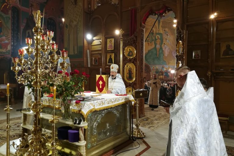 nocne nabożeństwo w dniu święta Narodzenia Jezusa Chrystusa w cerkwi Św.Ducha w Białymstoku.Rafał Łaszczuk